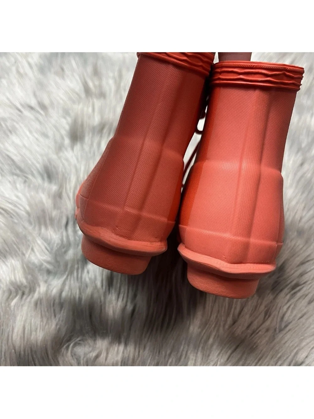 Hunter Toddler Lace Up Rain Boots Orange Size 8B/9G